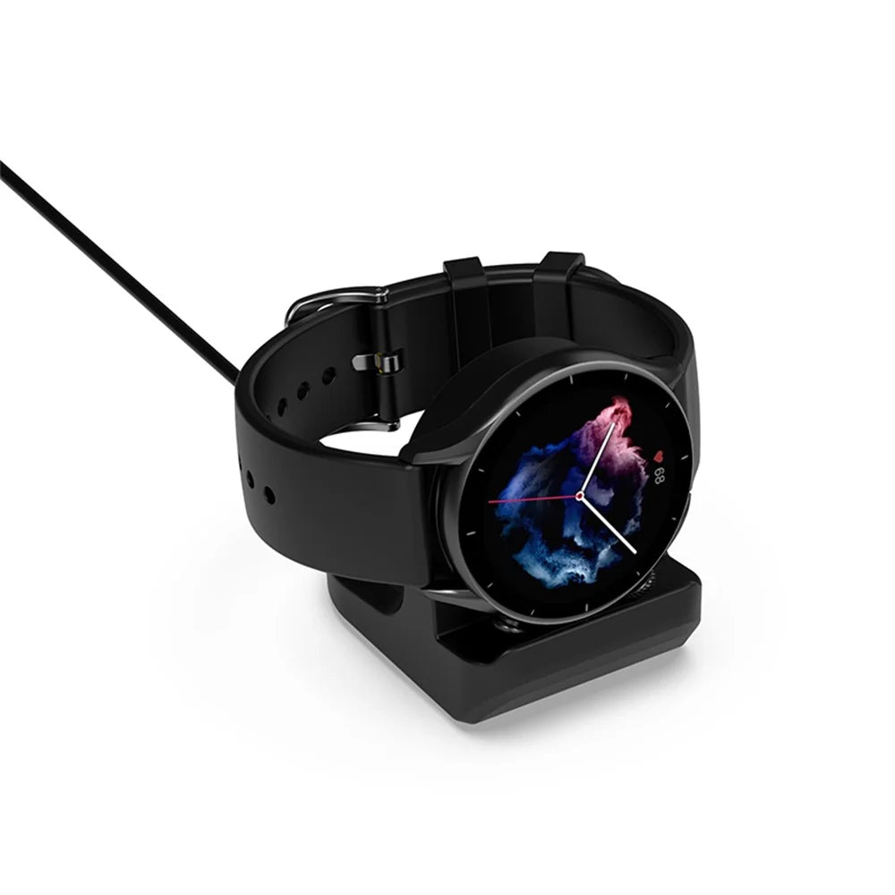 Universal Silicone Charging Stand for Huami GTR3 / GTR2 / T-Rex 2 Smart Watch Charger Holder Non-Slip Base Charger Dock Station without Cable - Black - 2
