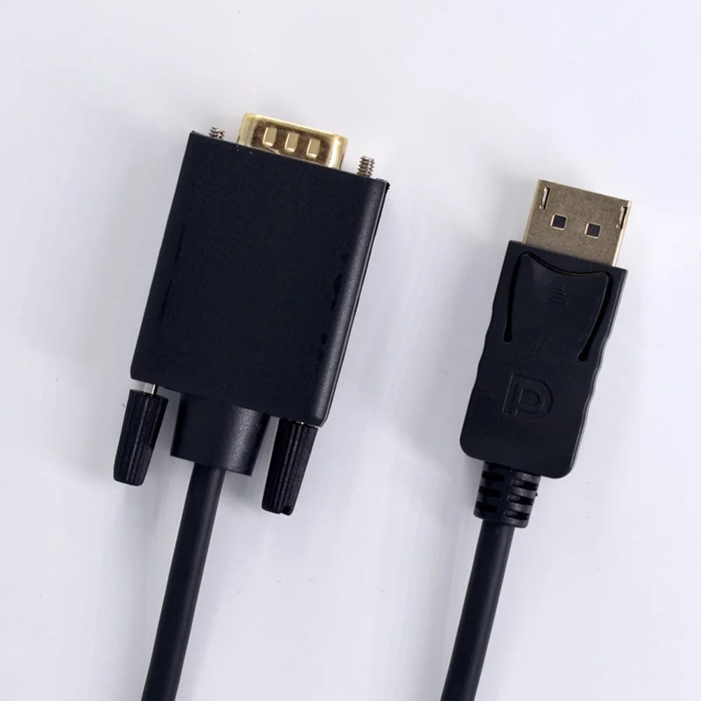 HX114 1.8m DP to VGA Conversion Cable 1080P HD High Speed Cord with Chip - 6