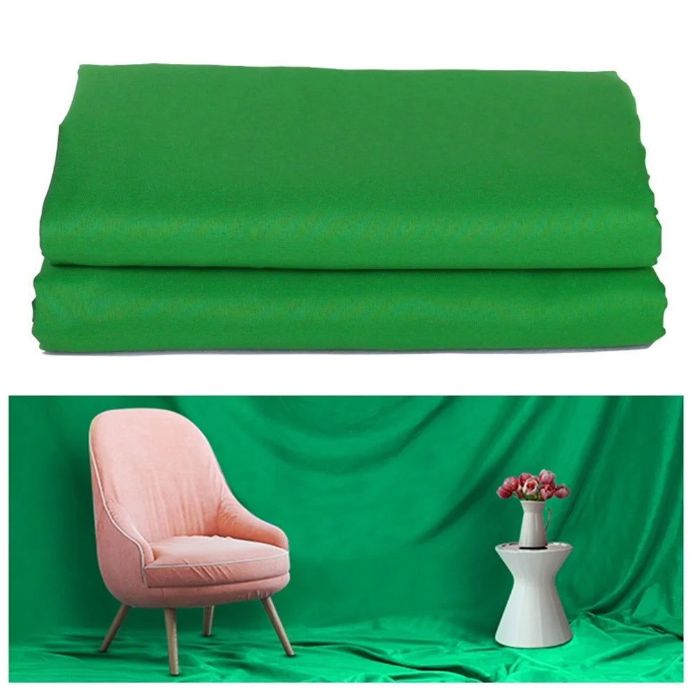 2*1.5m Photo Video Studio Photography Foldable Backdrop for Green Screen or Chroma Key Photos - Green - 1