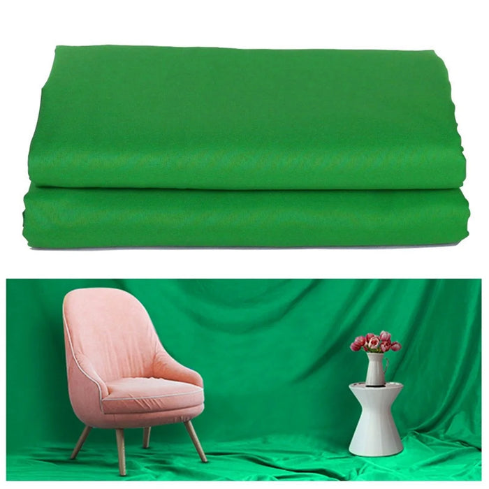 2*1.5m Photo Video Studio Photography Foldable Backdrop for Green Screen or Chroma Key Photos - Green - 1