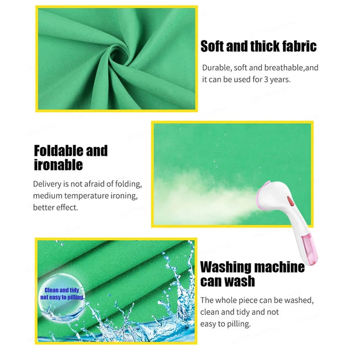 2*1.5m Photo Video Studio Photography Foldable Backdrop for Green Screen or Chroma Key Photos - Green - 6