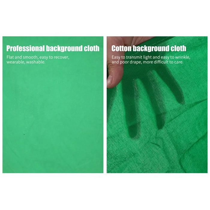 2*1.5m Photo Video Studio Photography Foldable Backdrop for Green Screen or Chroma Key Photos - Green - 7
