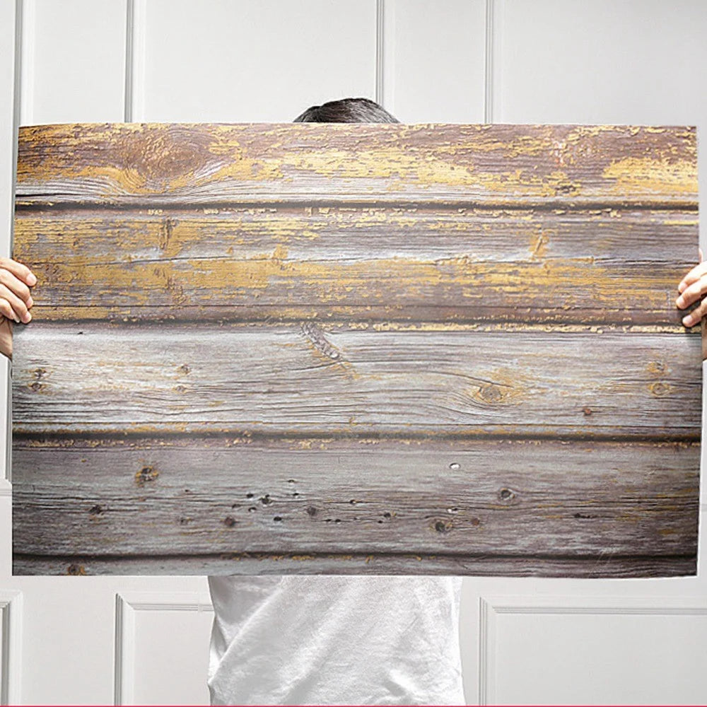 57cmx87cm Stylish Background Paper Wood Waterproof Food Photo Backdrop Double Sided Design Photograph Accessories - Desktop - 7