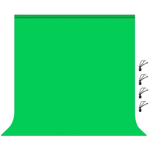PULUZ PU5207 2x2m for Photo Studio Green Screen Chroma Key Photography Backdrop 120g Thicken Background - Green - 1