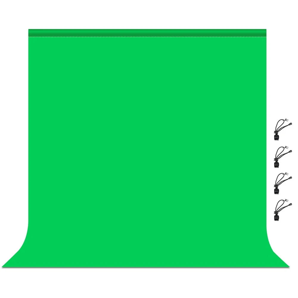 PULUZ PU5207 2x2m for Photo Studio Green Screen Chroma Key Photography Backdrop 120g Thicken Background - Green - 1