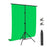 PULUZ PU5204G 1x2m 120g Thicken Background with T-shape Stand and 3 Clamps for Photo Studio Green Screen Chroma Key Photography Backdrop - 1