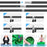 PULUZ PU5204G 1x2m 120g Thicken Background with T-shape Stand and 3 Clamps for Photo Studio Green Screen Chroma Key Photography Backdrop - 3