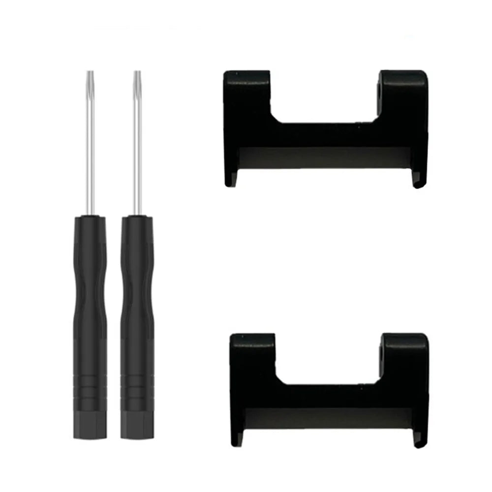 1 Pair Watch Band Adapter for Huami Amazfit T-Rex Pro / T-Rex 22mm Stainless Steel Watch Connector Screwdriver Accessories - Black - 1
