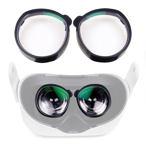QISYKER 1 Pair Myopia Lens Accessories for Oculus Quest 2 VR Glasses, 0-500 Degrees Myopia/225-400 Degrees Astigmatism/1.56 Lens - 1