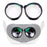QISYKER 1 Pair Short-sighted Eyeglass Myopia Lens for Oculus Quest 2, Anti Blue Light/0-500 Degrees Myopia/50-200 Degrees Astigmatism/1.56 Lens - 1