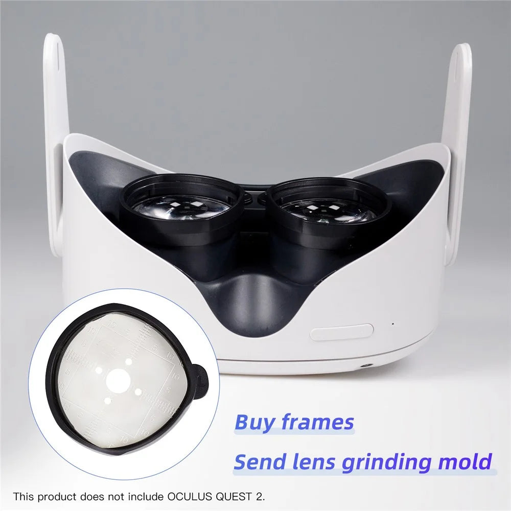 QISYKER 1 Pair Myopia Lens VR Accessories for Oculus Quest 2, Anti Blue Light/300-800 Degrees Myopia/225-400 Degrees Astigmatism/1.6 Lens - 6