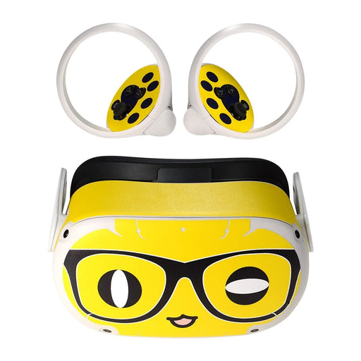 QISYKER For Oculus Quest 2 VR Glasses Cartoon PVC Protective Decals Decoration Sticker - Q2A003 - 1