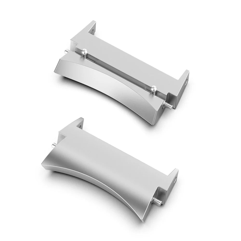 For Samsung Galaxy Watch6 40mm 44mm / Watch6 Classic 43mm 47mm / Watch 5 40mm / 44mm / 5 Pro 45mm 1 Pair Watch Connector Metal Adapter and Spring Bar Pin - Silver - 1