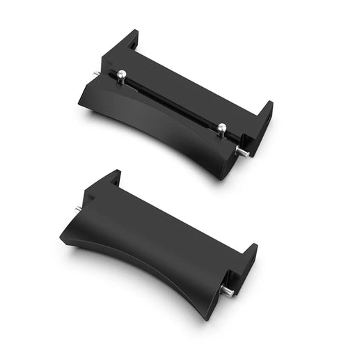 For Samsung Galaxy Watch6 40mm / 44mm / Watch 5 40mm / 44mm / 5 Pro 45mm 1 Pair Metal Watch Band Adapter and Spring Bar Watch Lug - Black - 1