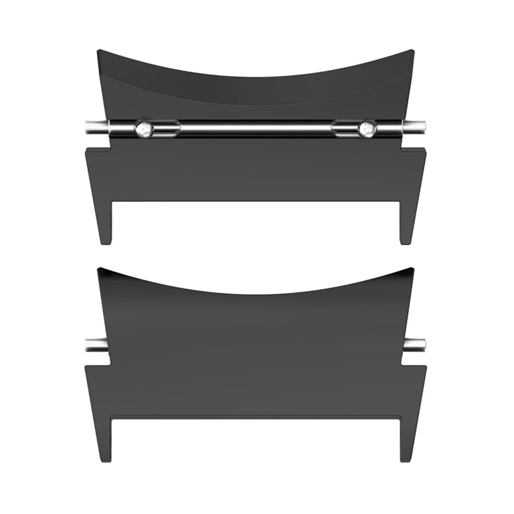 For Samsung Galaxy Watch6 40mm / 44mm / Watch 5 40mm / 44mm / 5 Pro 45mm 1 Pair Metal Watch Band Adapter and Spring Bar Watch Lug - Black - 2