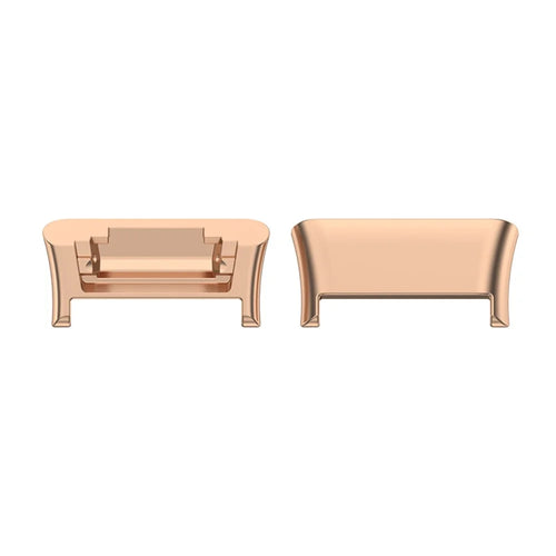 1 Pair Stainless Steel Watch Band Adapter for Oppo Watch Free, Watch Strap Connector Replacement - Rose Gold - 1