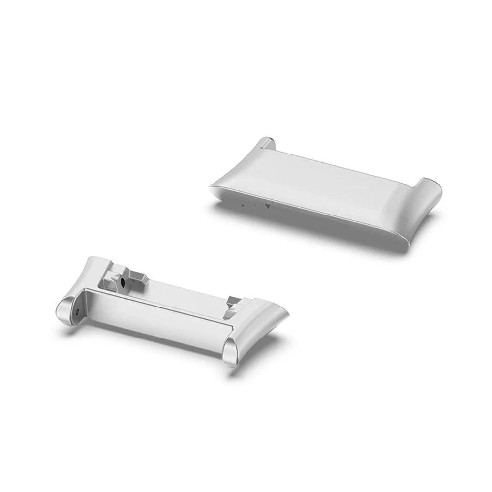 1 Pair Watch Band Adapter for Oppo Watch Free, Stainless Steel Watch Strap Connector Accessory - Silver - 2