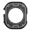 For Apple Watch Ultra 3 / Ultra 2 / Ultra 49mm Carbon Fiber Texture TPU Watch Case Cushion Reinforced Corners Shockproof Protective Bumper Frame Cover - Black - 5