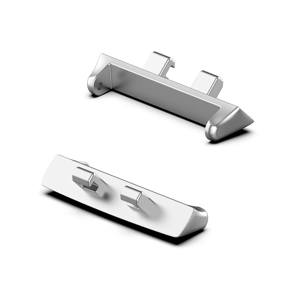 1Pair Metal Watch Band Adapter for Oppo Watch 3, Strap Connecting Tool Strap Connector Fits 20mm Strap - Silver - 2