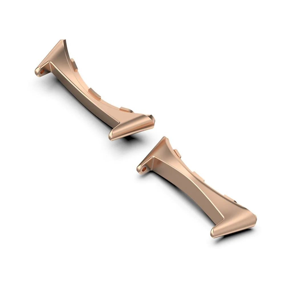 1 Pair Watch Band Adapter for Google Pixel Watch3 41mm / Pixel Watch 316 Stainless Steel Strap Connector Fits 20mm Strap - Rose Gold - 1