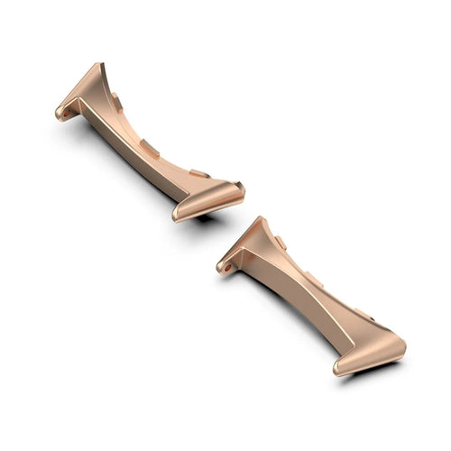1 Pair Watch Band Adapter for Google Pixel Watch3 41mm / Pixel Watch 316 Stainless Steel Strap Connector Fits 20mm Strap - Rose Gold - 1