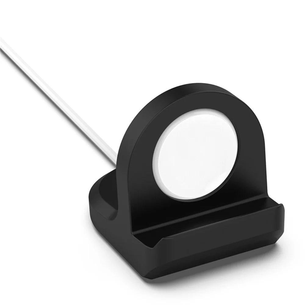 For Google Pixel Watch Charger Holder Desktop Smart Watch Silicone Charging Stand Base – Black - 2