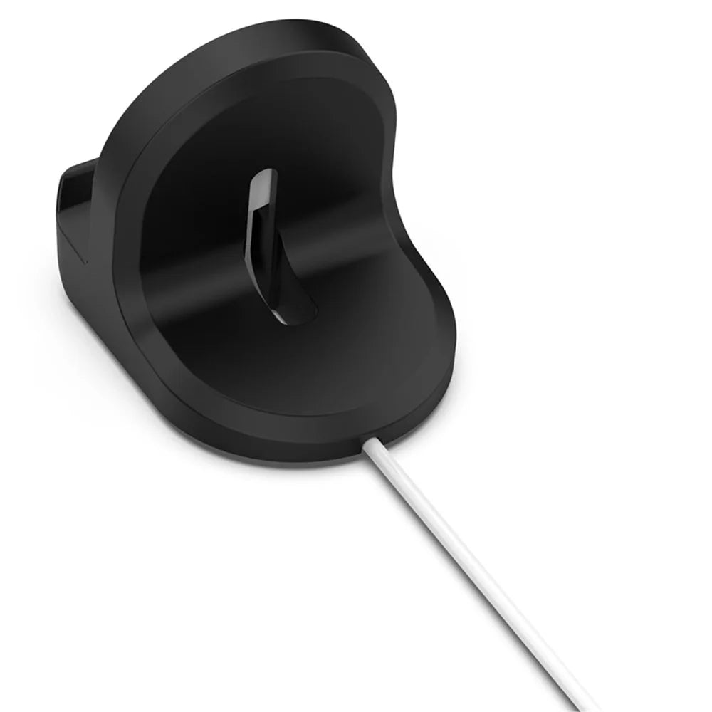 For Google Pixel Watch Charger Holder Desktop Smart Watch Silicone Charging Stand Base – Black - 3