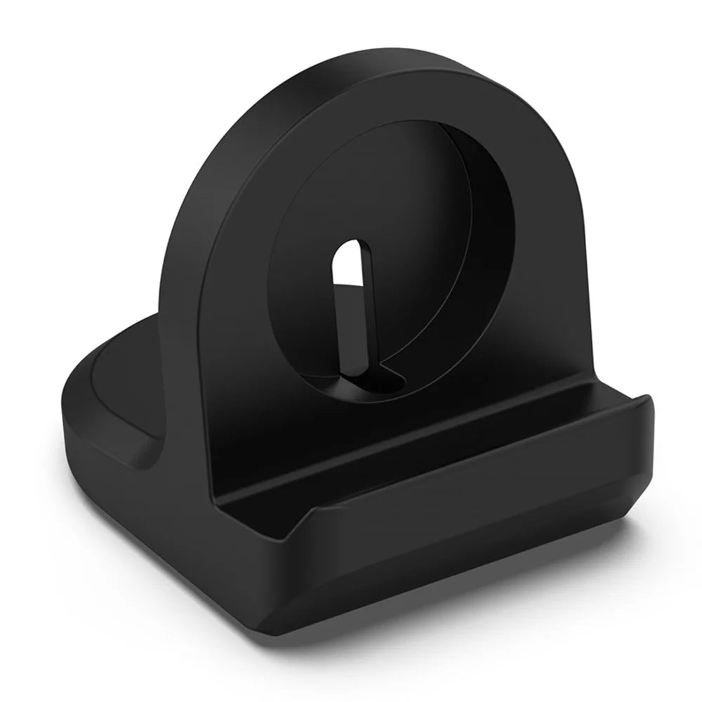 For Google Pixel Watch Charger Holder Desktop Smart Watch Silicone Charging Stand Base – Black - 5