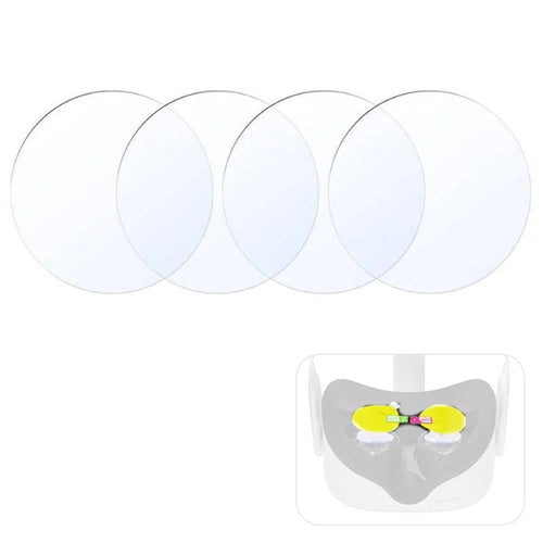 4Pcs Screen Protectors for Oculus Quest 2 VR Headset Anti-Scratch Soft TPU Lens Protector Cover Film - 1