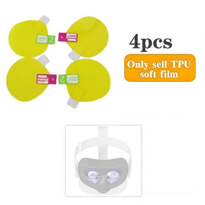 4Pcs Screen Protectors for Oculus Quest 2 VR Headset Anti-Scratch Soft TPU Lens Protector Cover Film - 2