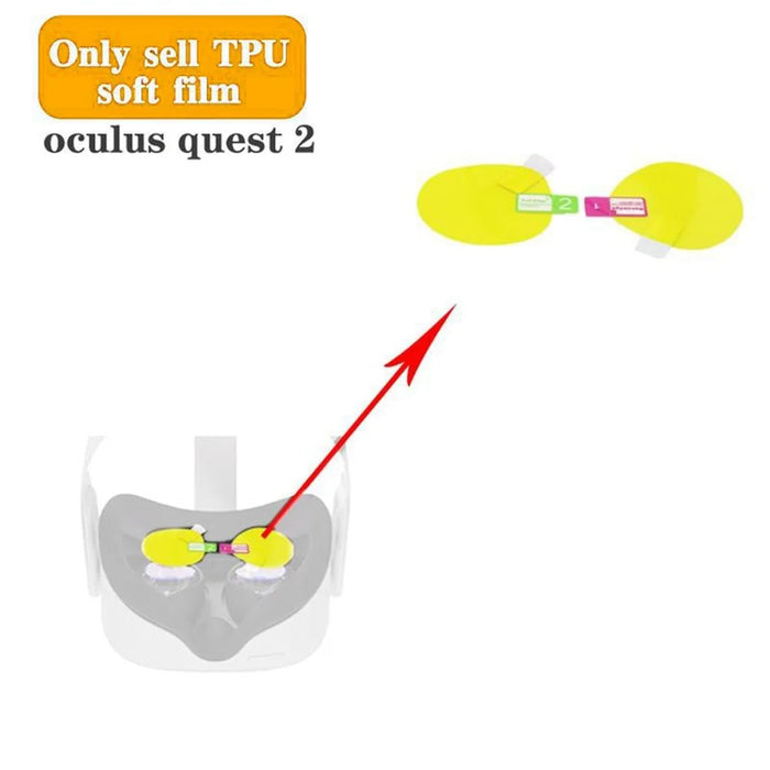 4Pcs Screen Protectors for Oculus Quest 2 VR Headset Anti-Scratch Soft TPU Lens Protector Cover Film - 7