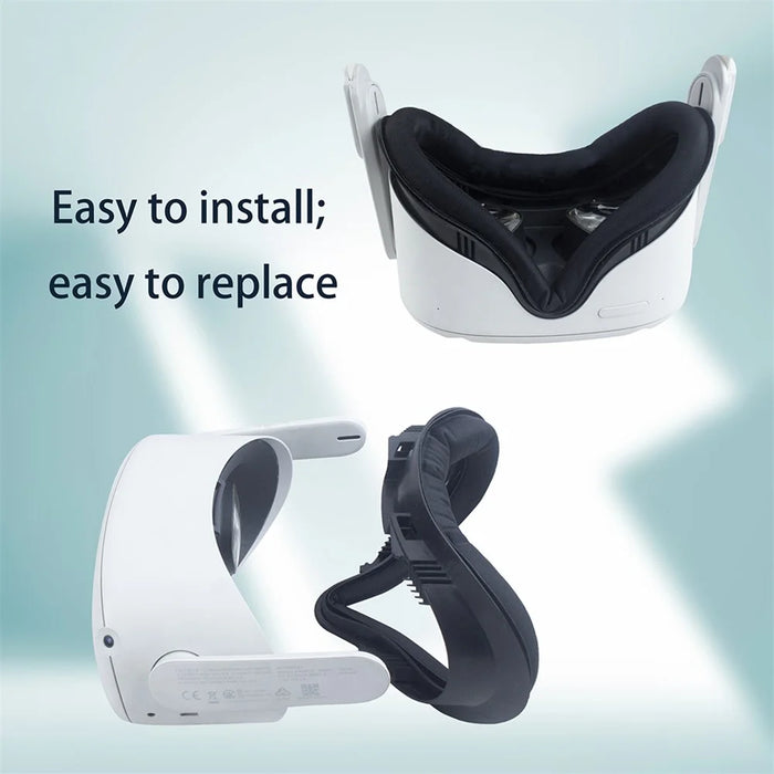 For Oculus Quest 2 Light Blocking VR Facial Interface Replacement Face Pad Anti-sweat Eye Mask Cover VR Glasses Accessories - 5