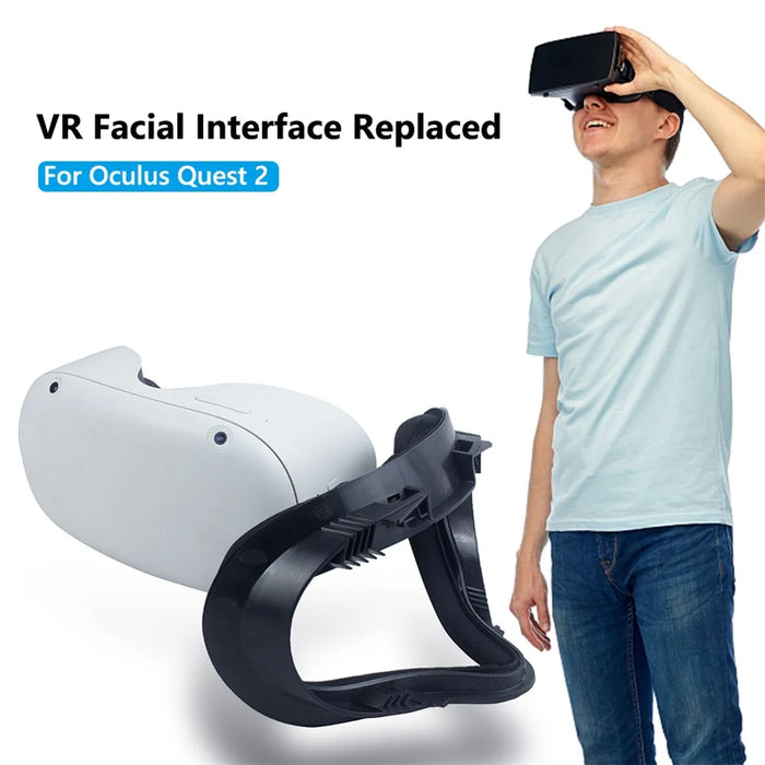 For Oculus Quest 2 Light Blocking VR Facial Interface Replacement Face Pad Anti-sweat Eye Mask Cover VR Glasses Accessories - 7