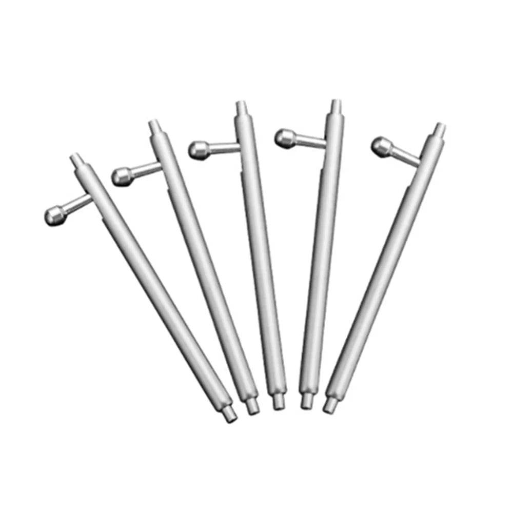 1 Pair 22mm Stainless Steel Watch Strap Spring Bar Watch Lug Link Pin Watchband with Push Button - 5