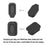 For Coros Pace Pro / Pace 2 / Apex 42mm /  Apex 2 / Vertix / Vertix 2 / Huami Amazfit Falcon Silicone Anti-Dust Plug - Black - 3