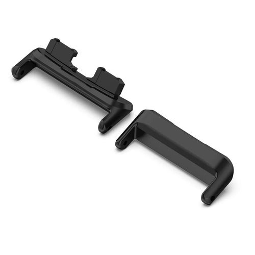 2Pcs 16mm Watch Adapter for Huawei Band 8 , Stainless Steel Watch Band Connector Accessory - Black - 1