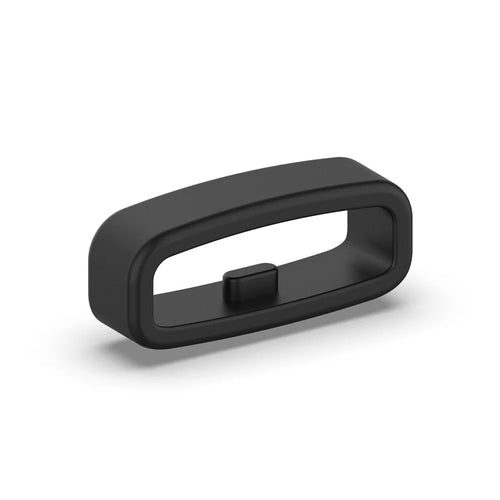 Watch Band Strap Loop Universal 20mm Retainer Fastener Ring Silicone Watch Holder - Black - 1