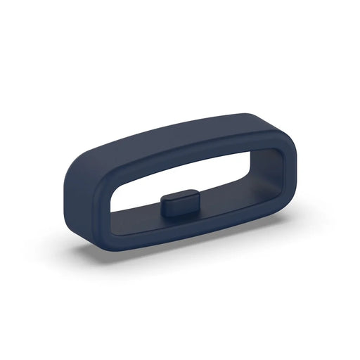 Fastener Ring for 22mm Width Watch Band, Silicone Watch Band Strap Loop Watch Holder Keeper - Navy Blue - 1