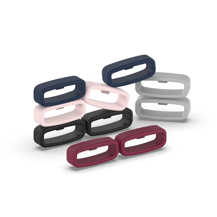 Fastener Ring for 22mm Width Watch Band, Silicone Watch Band Strap Loop Watch Holder Keeper - Navy Blue - 3