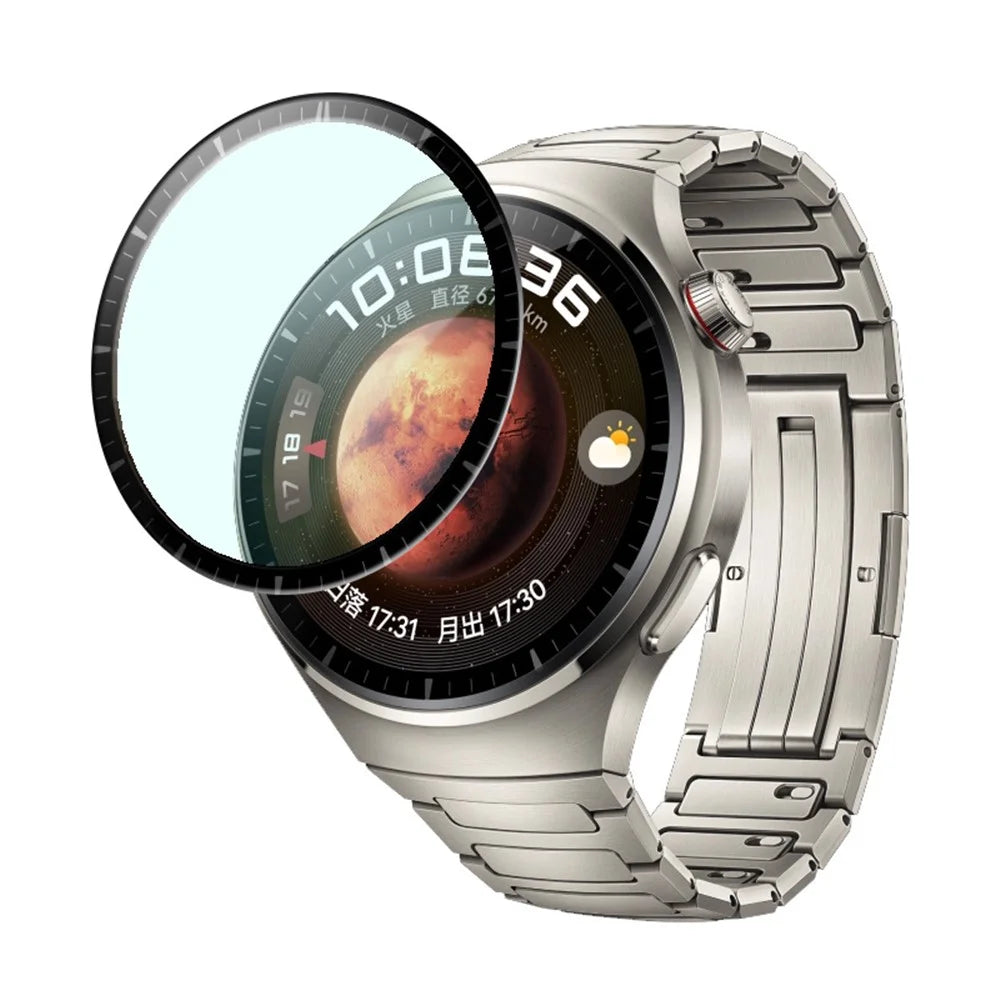 Screen Protector For Huawei Watch 4 Pro , 3D Curved Anti-Scratch PET Clear Film - 1