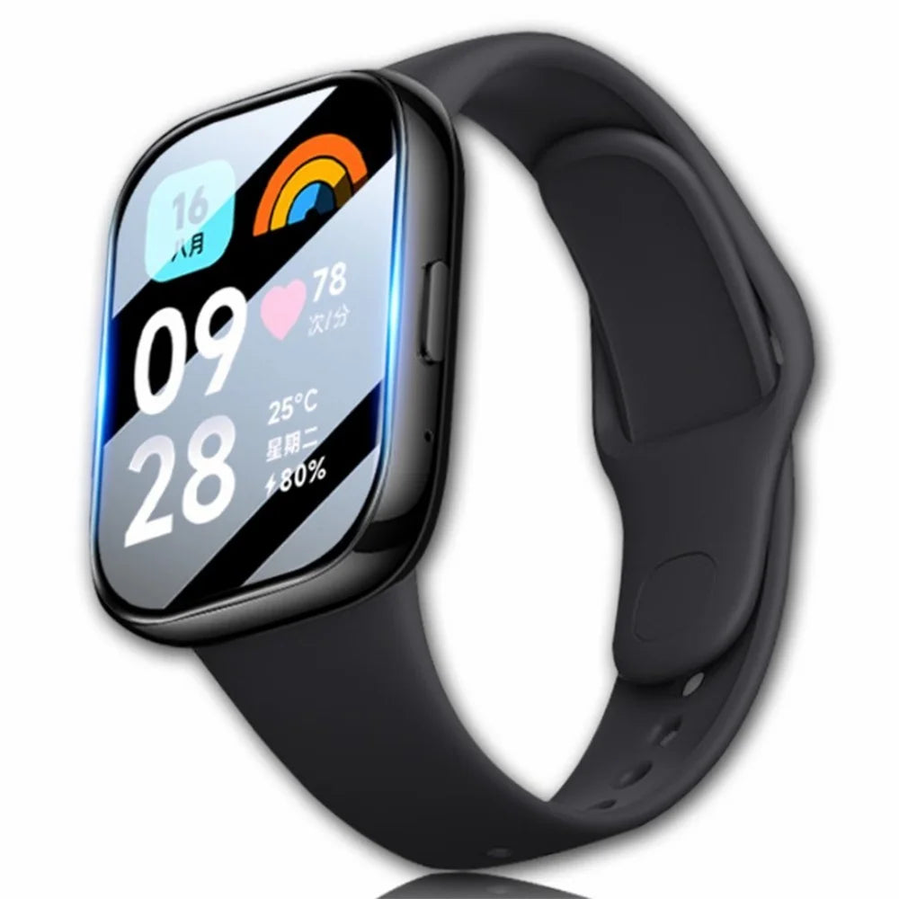 1Pc For Xiaomi Redmi Watch 3 Lite / Watch 3 Active 3D PET Screen Protector Black Edge Anti-scratch Watch Screen Film - 3