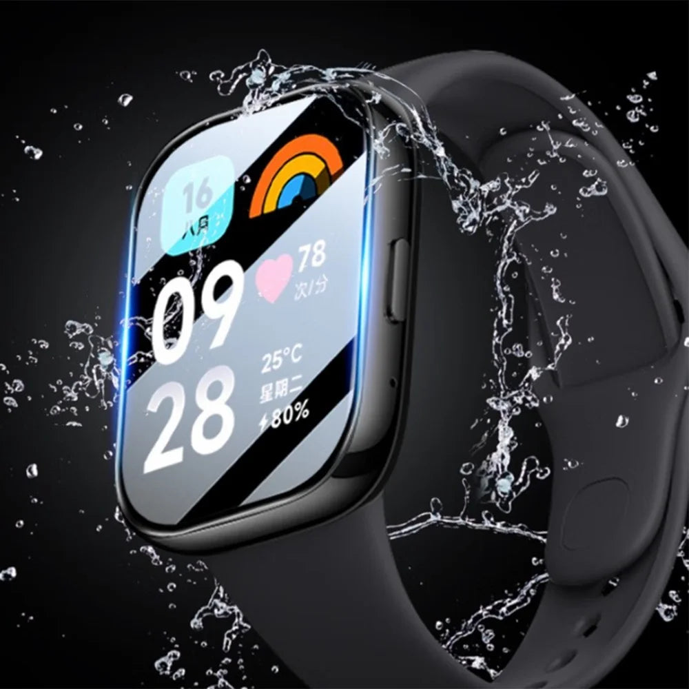 1Pc For Xiaomi Redmi Watch 3 Lite / Watch 3 Active 3D PET Screen Protector Black Edge Anti-scratch Watch Screen Film - 5