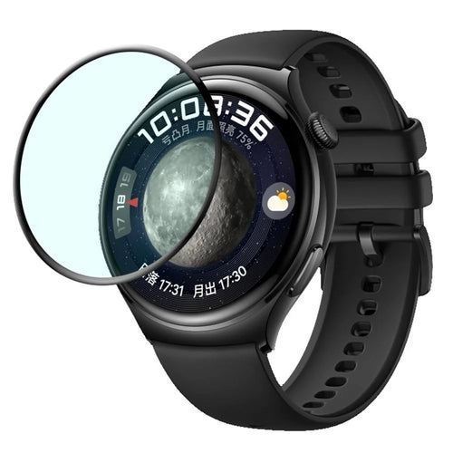 1Pc 3D PET Screen Protector for Huawei Watch 4 , Black Edge HD Clarity Watch Screen Film - 1