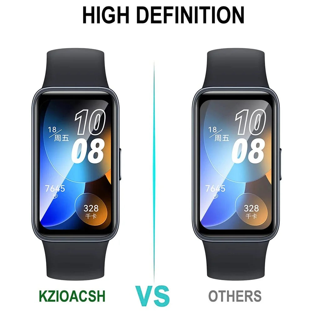 1Pc HD Clear Screen Protector for Huawei Band 8 / Band 8 NFC / Band 9 / Band 9 NFC Black Edge Anti-Scratch 3D PET Screen Film - 7