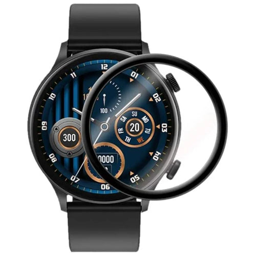 1Pc 3D PET Screen Protector for Haylou Solar Plus RT3 , Black Edge Anti-scratch Watch Screen Film - 1