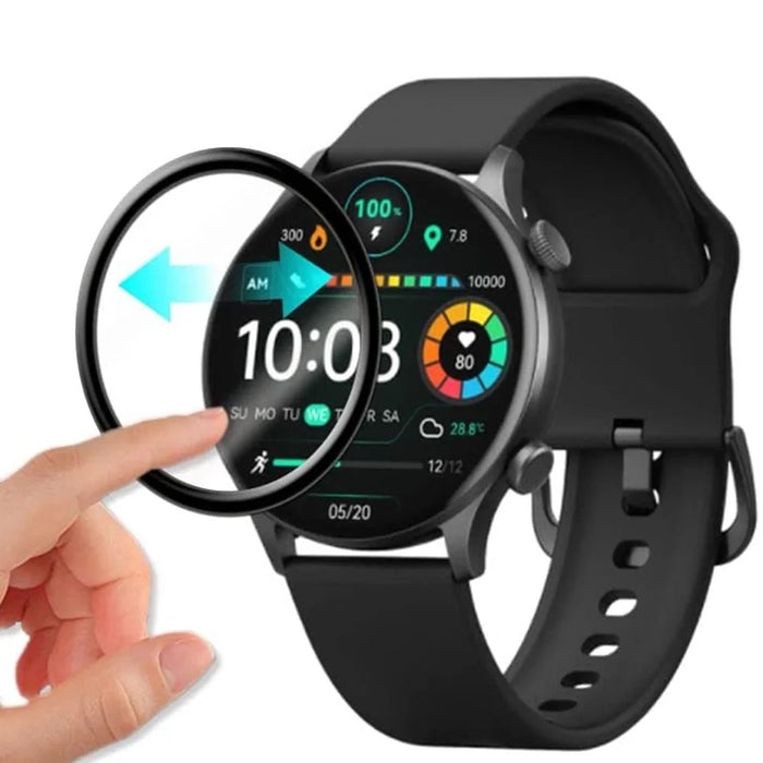 1Pc 3D PET Screen Protector for Haylou Solar Plus RT3 , Black Edge Anti-scratch Watch Screen Film - 3