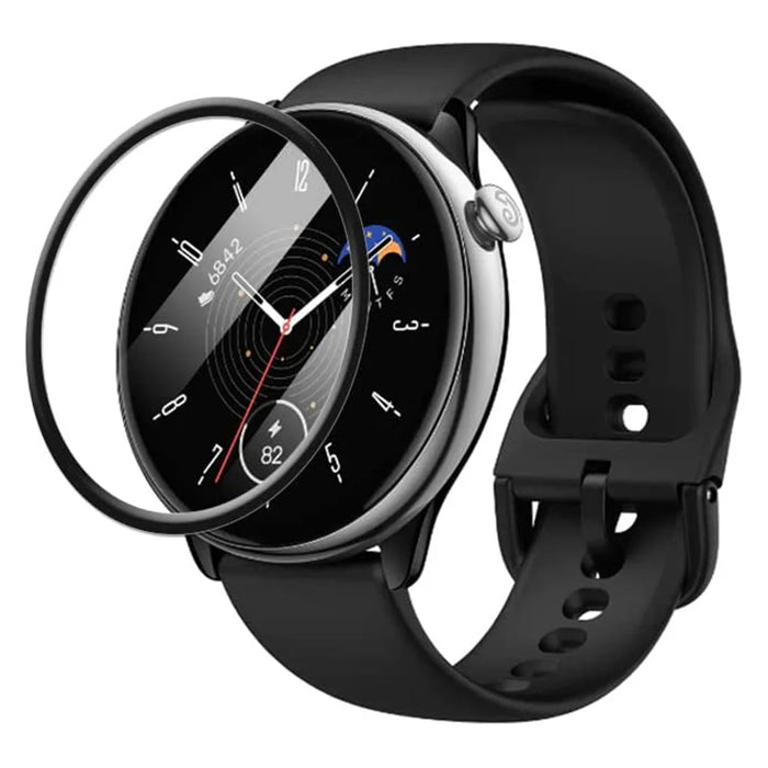 1Pc 3D PET+PPT Screen Protector for Huami Amazfit GTR Mini , Black Edge Watch Screen Protective Film - 2