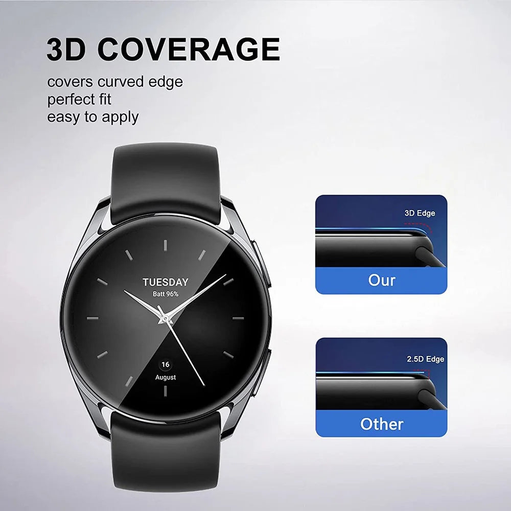 1Pc For Xiaomi Watch S2 42mm 3D Watch Screen Protector PET+PPT Ultra Clear Anti-scratch Screen Film - 5