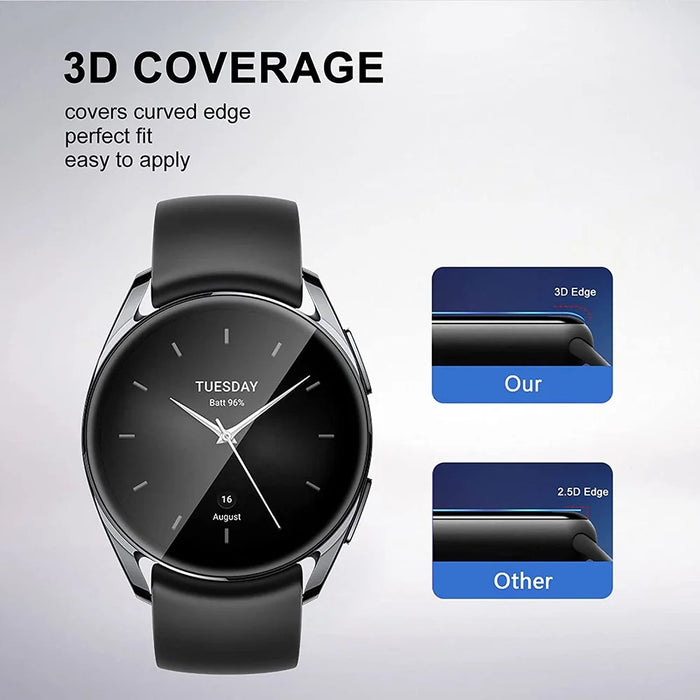 1Pc For Xiaomi Watch S2 46mm 3D Watch Screen Protector PET+PPT Anti-scratch Screen Film - 5