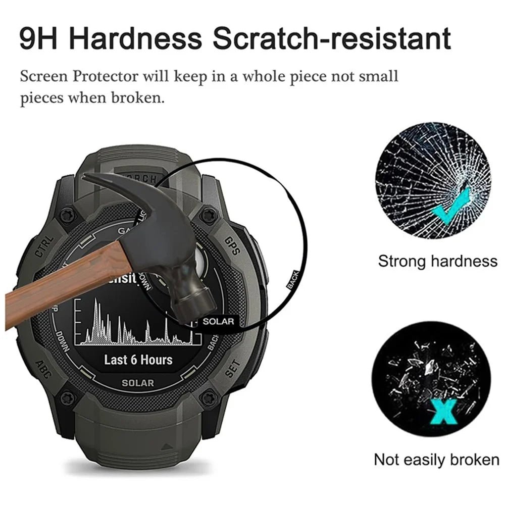 1Pc For Garmin Instinct 2X 3D Watch Screen Protector Clear Bubble-Free PET+PPT Film - 3